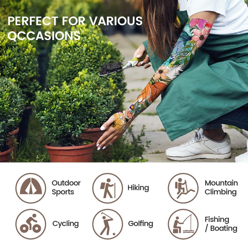 YPHCDO Store Gardening Sleeves for Women Farm Sun Protection Thorn Proof Cooling Arm Sleeves to Cover Arms for Garden Sports - Image 4